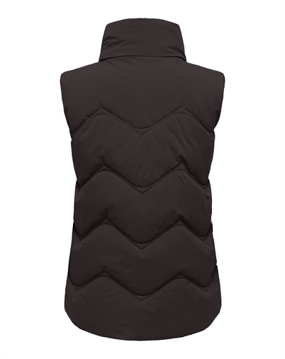 JDY - JDYPower Short Waistcoat Vest - Chocolate Torte 